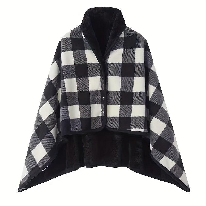 Linnea | Buttoned Wrap Shawl