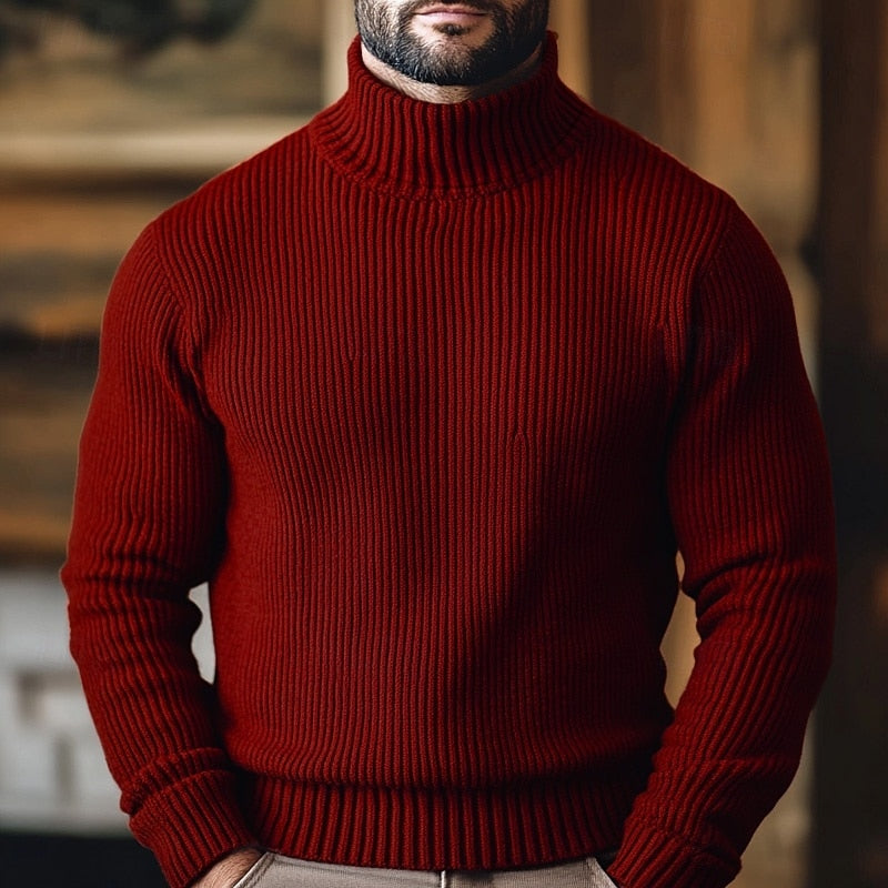 Jonathan | Ribbed Turtleneck Sweater