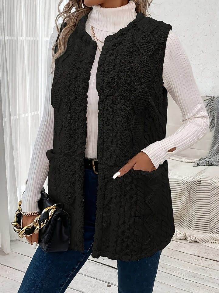 Brenna | Cozy Textured Sleeveless Vest