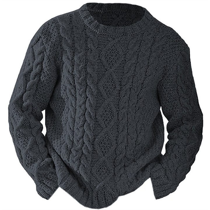 Ellis | Cable Knit Crew Neck Sweater