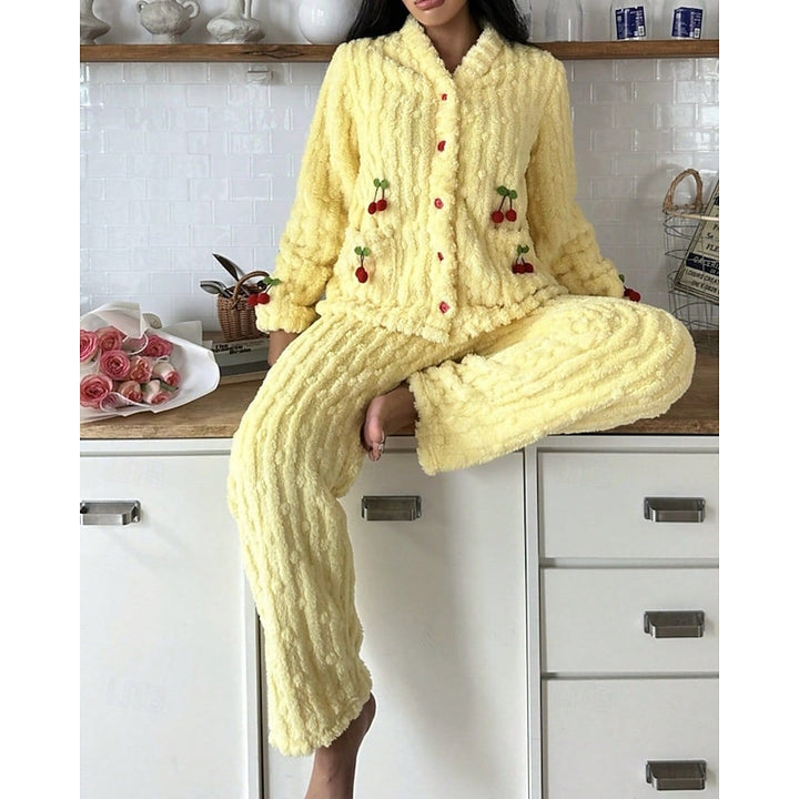 Maribel | Cozy Cherry Two-Piece Set