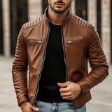 Chandler | Classic Stand-Collar Biker Jacket