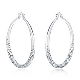 Tonya | Classic Retro Silver Long Earrings