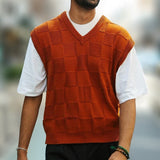 Maurice | Textured V-Neck Sweater Vest