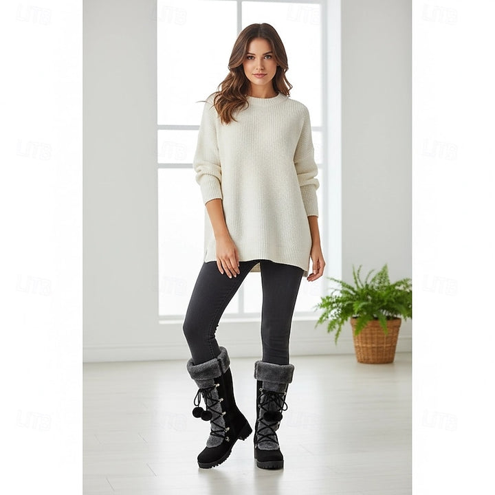 Sabrina | Cozy Lace-Up Winter Boots