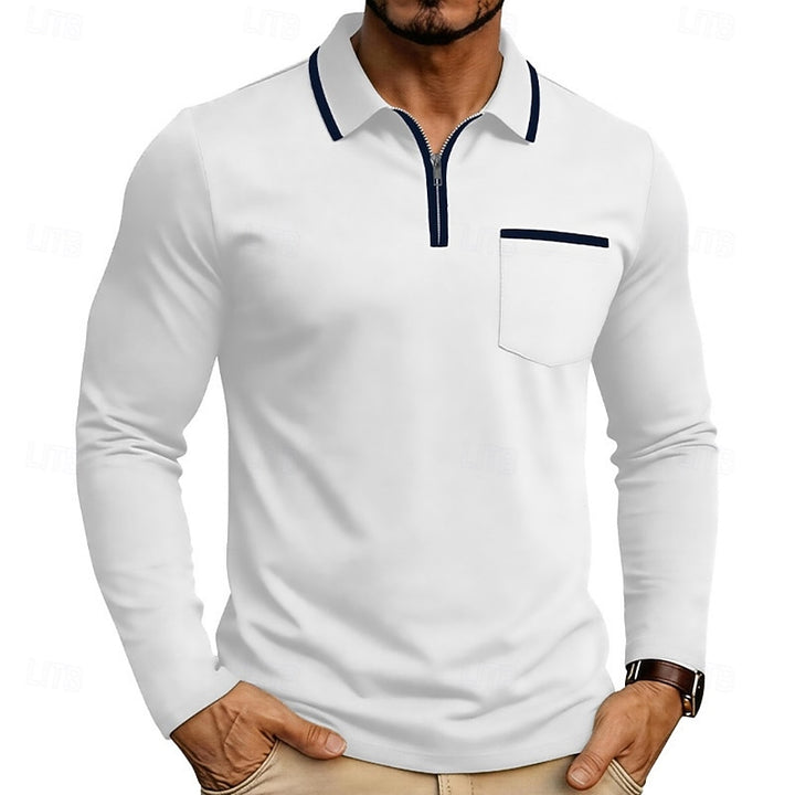 Maurice | Refined Quarter-Zip Polo Shirt