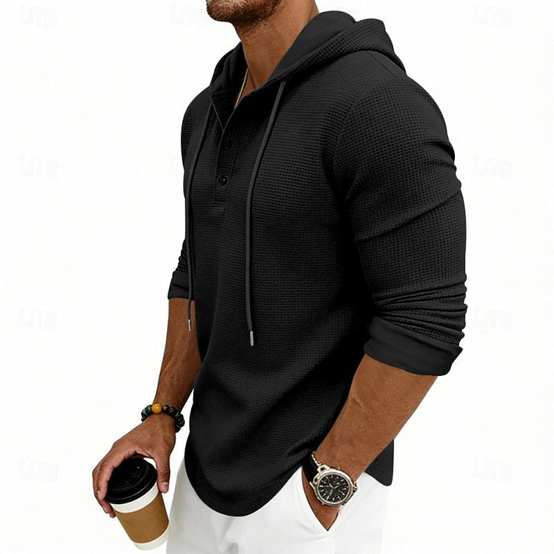 Merrick | Relaxed Hooded Henley Shirt