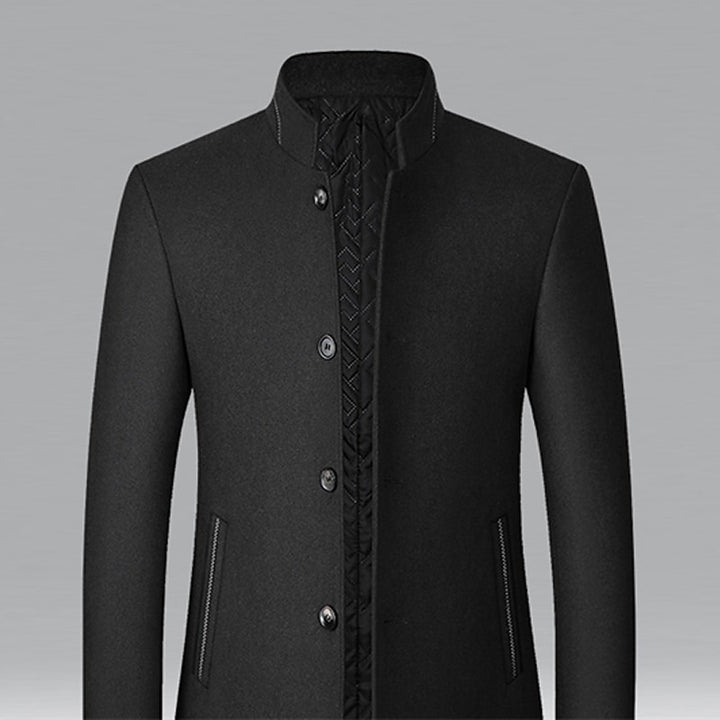 Gregory | Refined Stand-Collar Overcoat