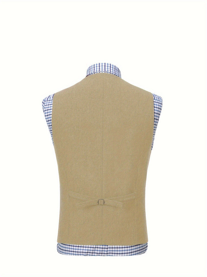 Colton | Heritage Herringbone Vest