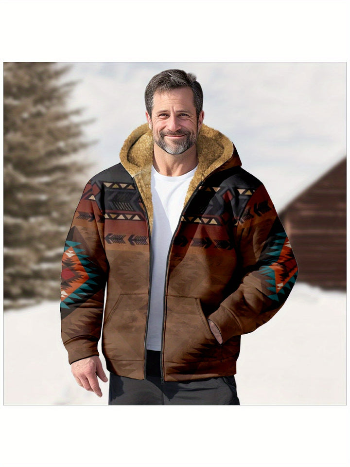 Braxton | Southwestern Hooded Zip Jacket