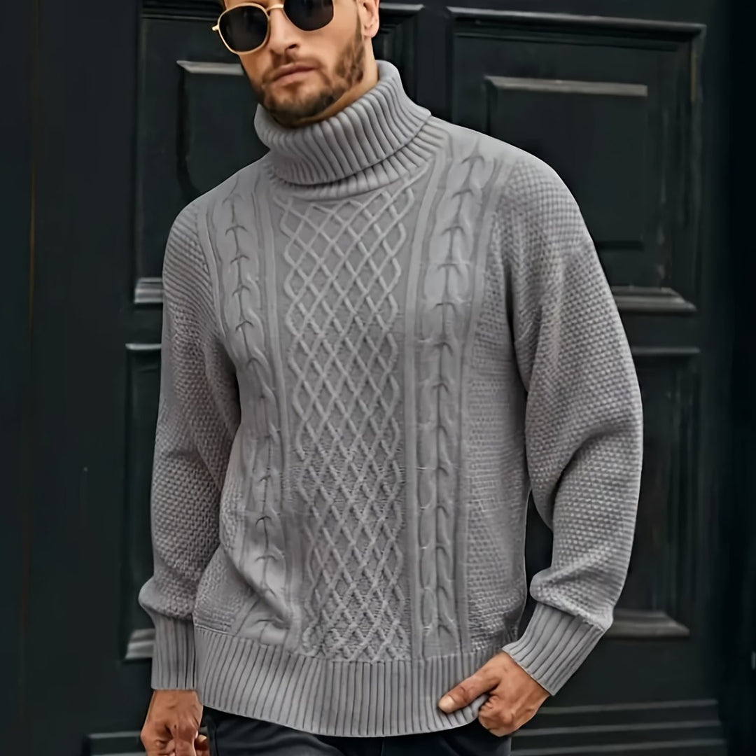 Ambrose | Classic Cable-Knit Turtleneck Sweater