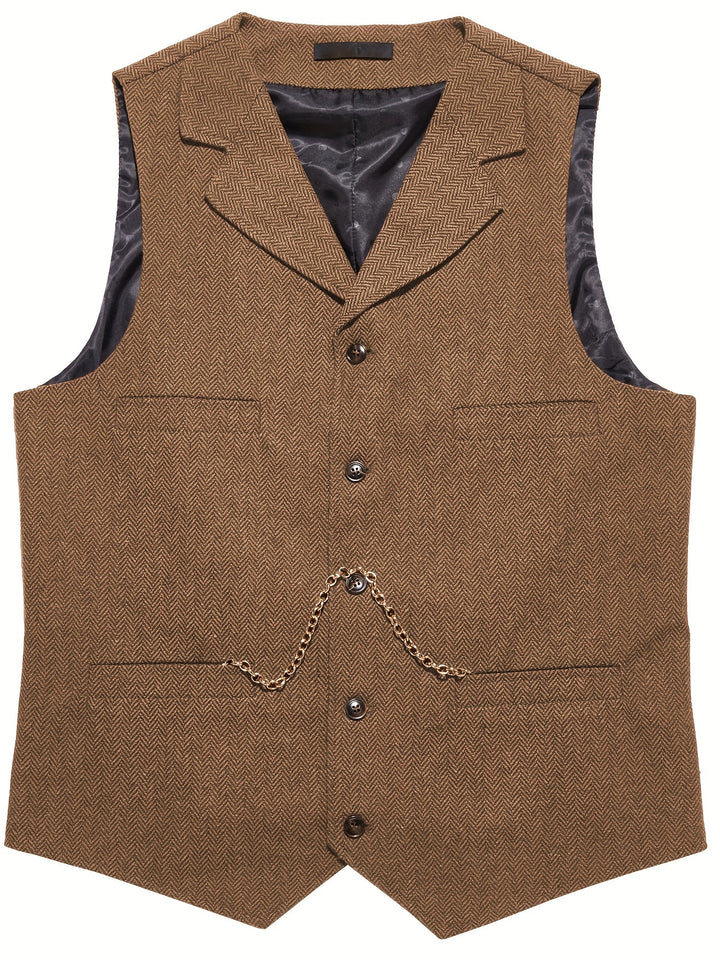 Byron | Refined Herringbone Waistcoat
