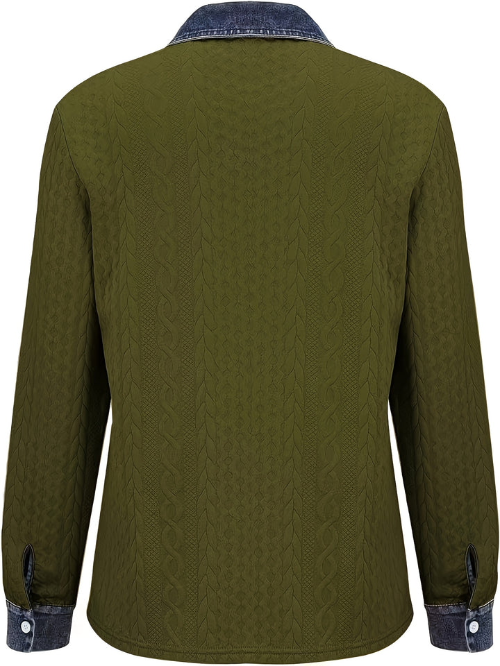 Greta | Textured Button-Up Shirt