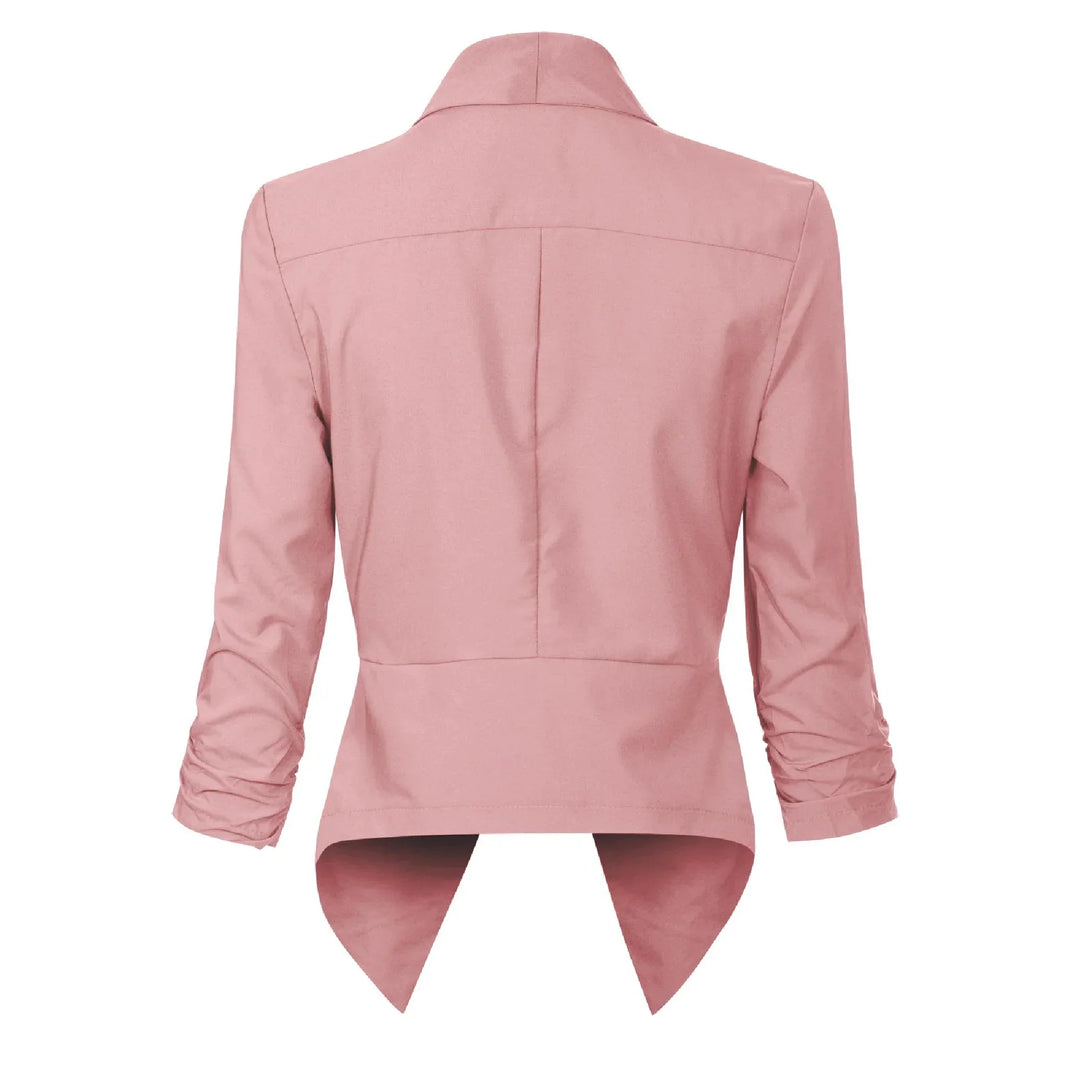 Penelope | Open-Front Draped Blazer