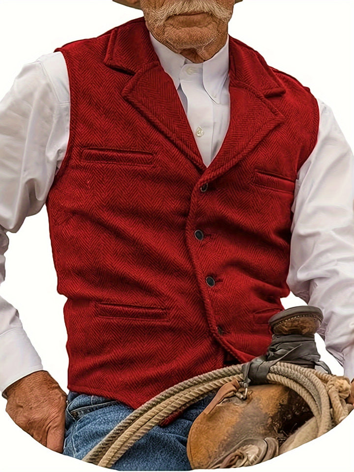 Colton | Heritage Herringbone Vest