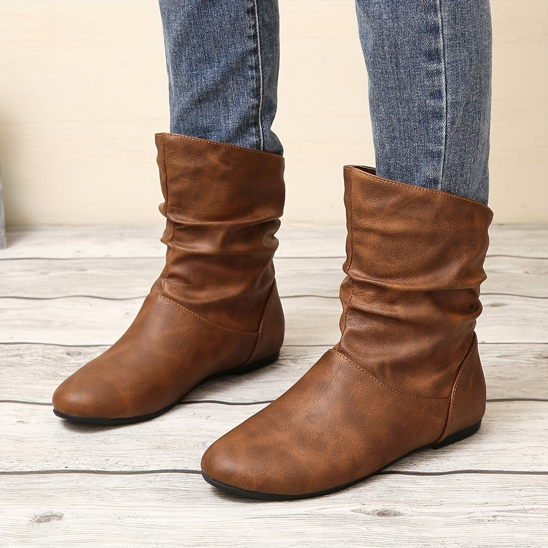 Astrid | Slouchy Slip-On Boots