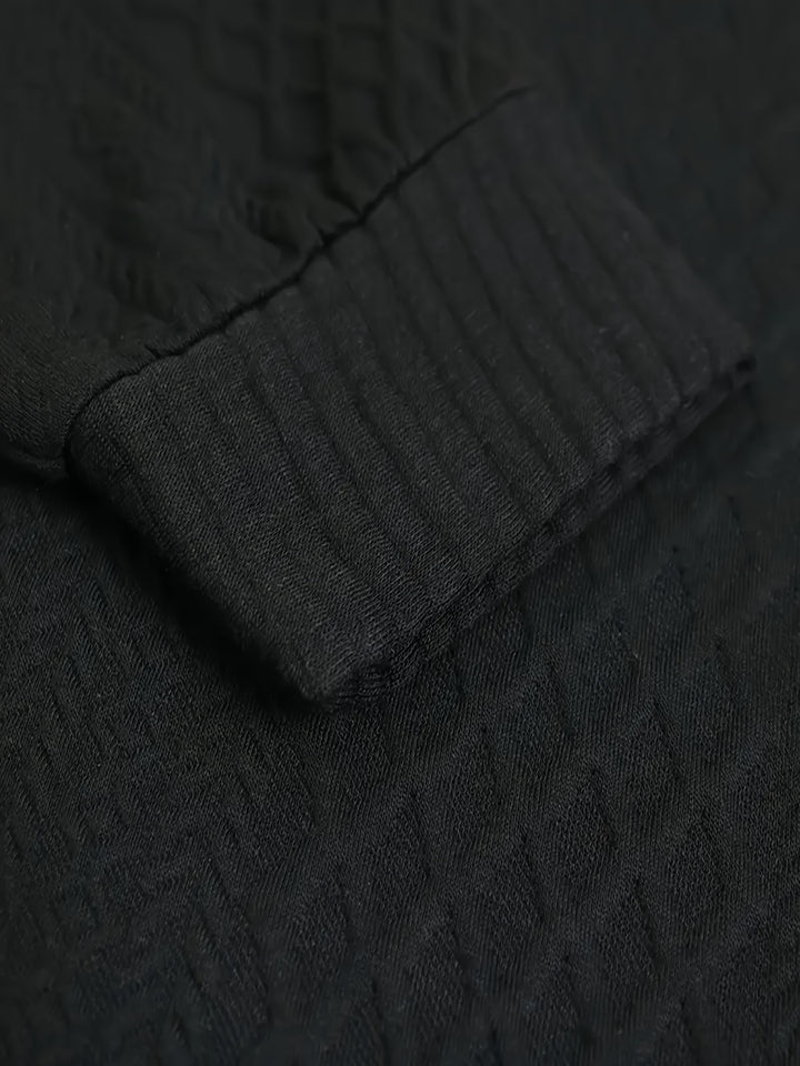 Ronan | Stand Collar Button Henley Sweater