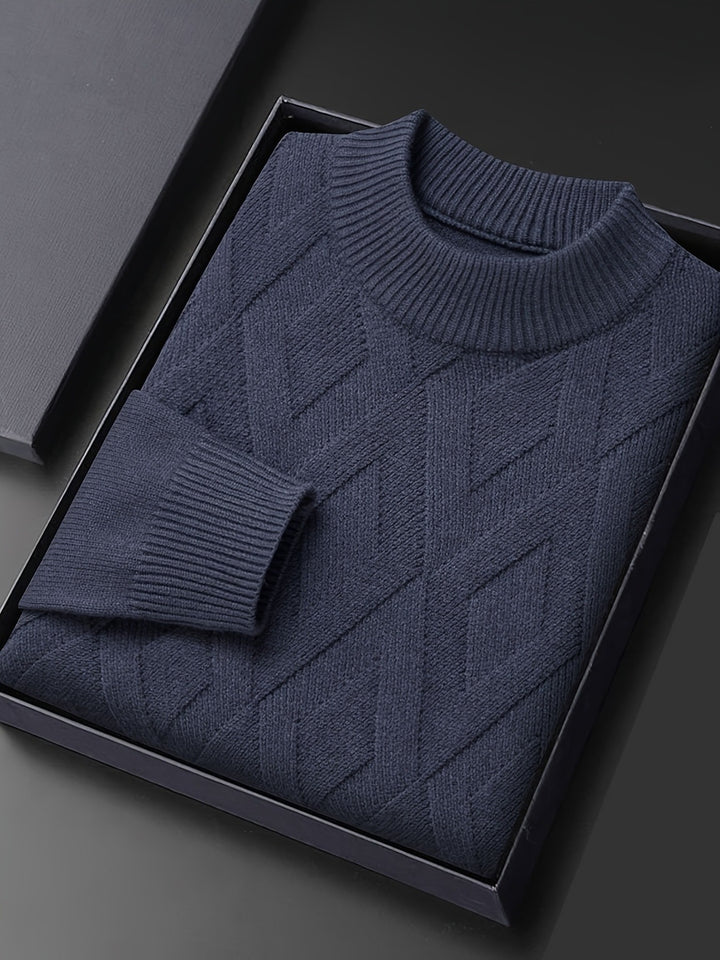 Ellis | Textured Mock-Neck Sweater