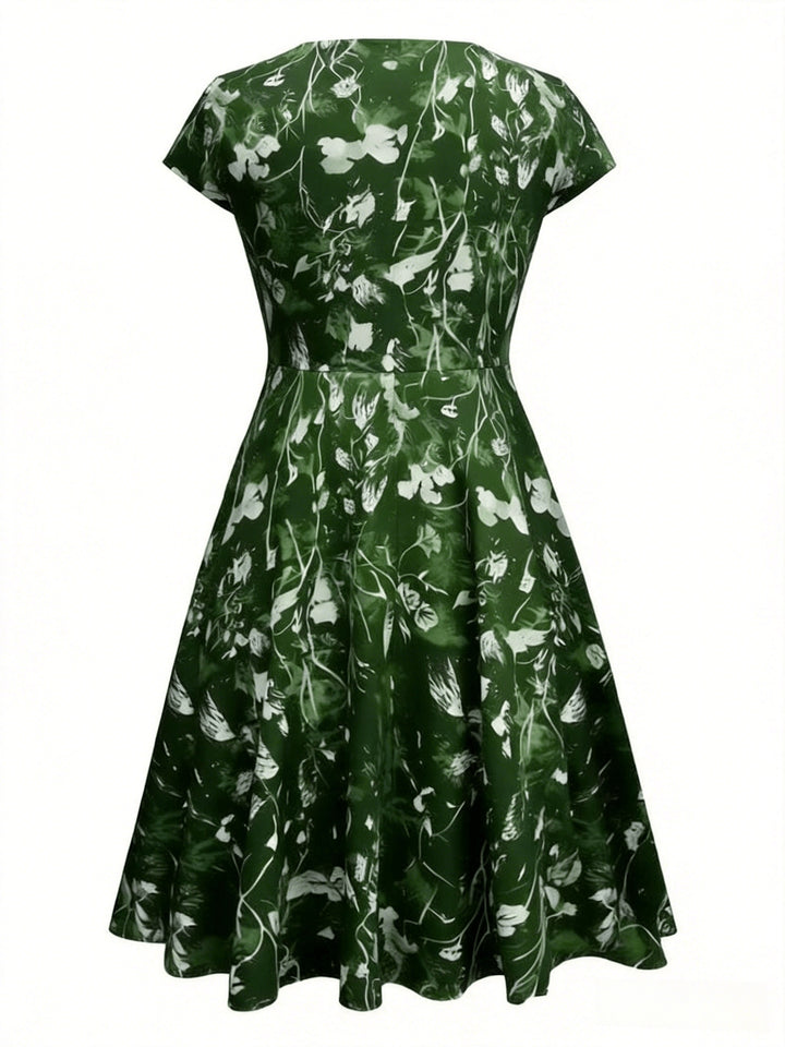 Katherine | Floral A-Line Pocket Dress