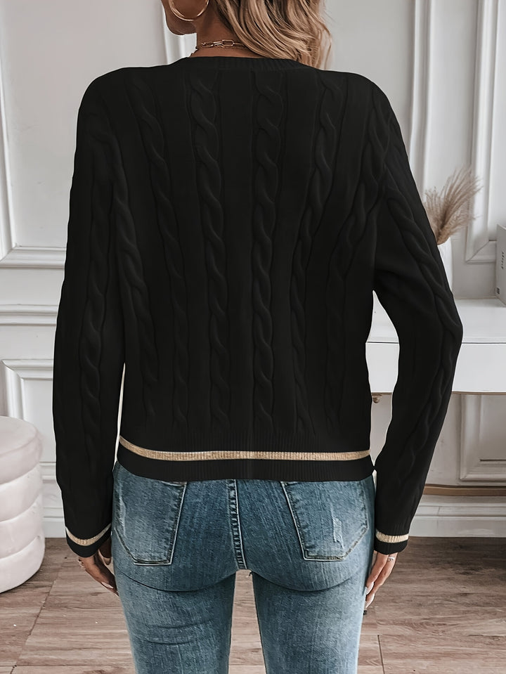 Claire | Refined Cable-Knit Cardigan