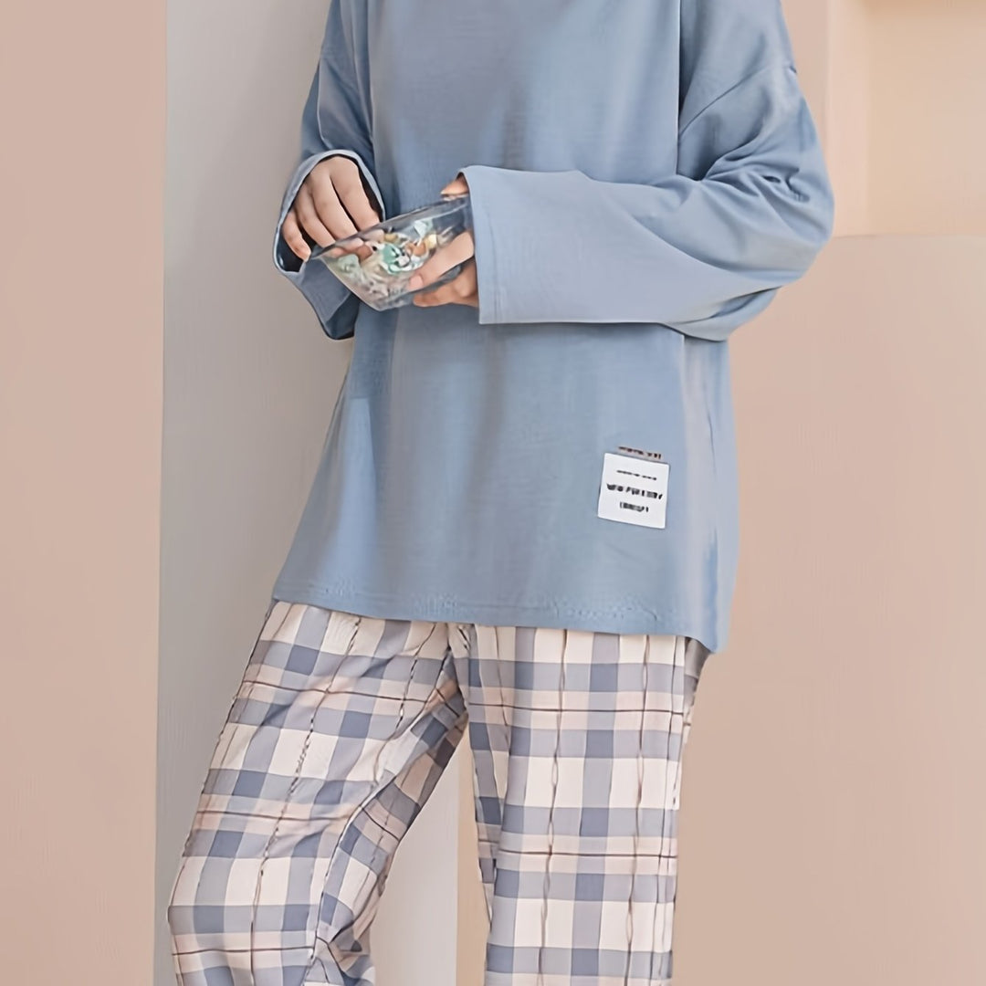 Genevieve | Relaxed Plaid Two-Piece Set