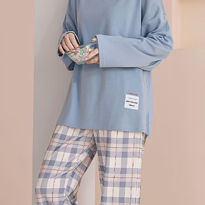 Genevieve | Relaxed Plaid Two-Piece Set