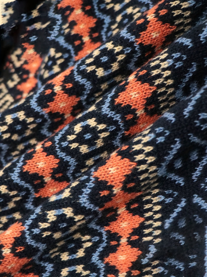 Thea | Vintage Jacquard Loose-Fit Sweater