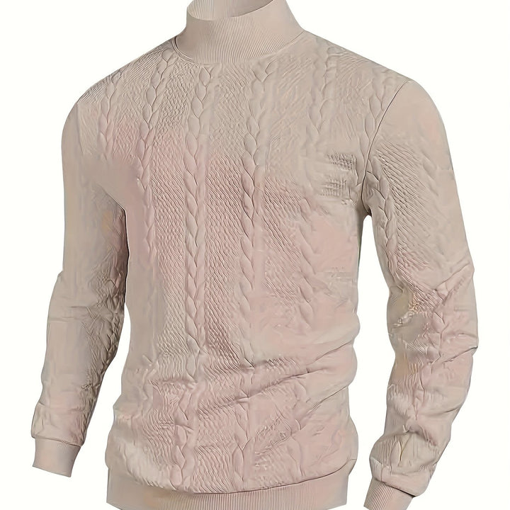 Merritt | Textured High-Neck Sweatshirt