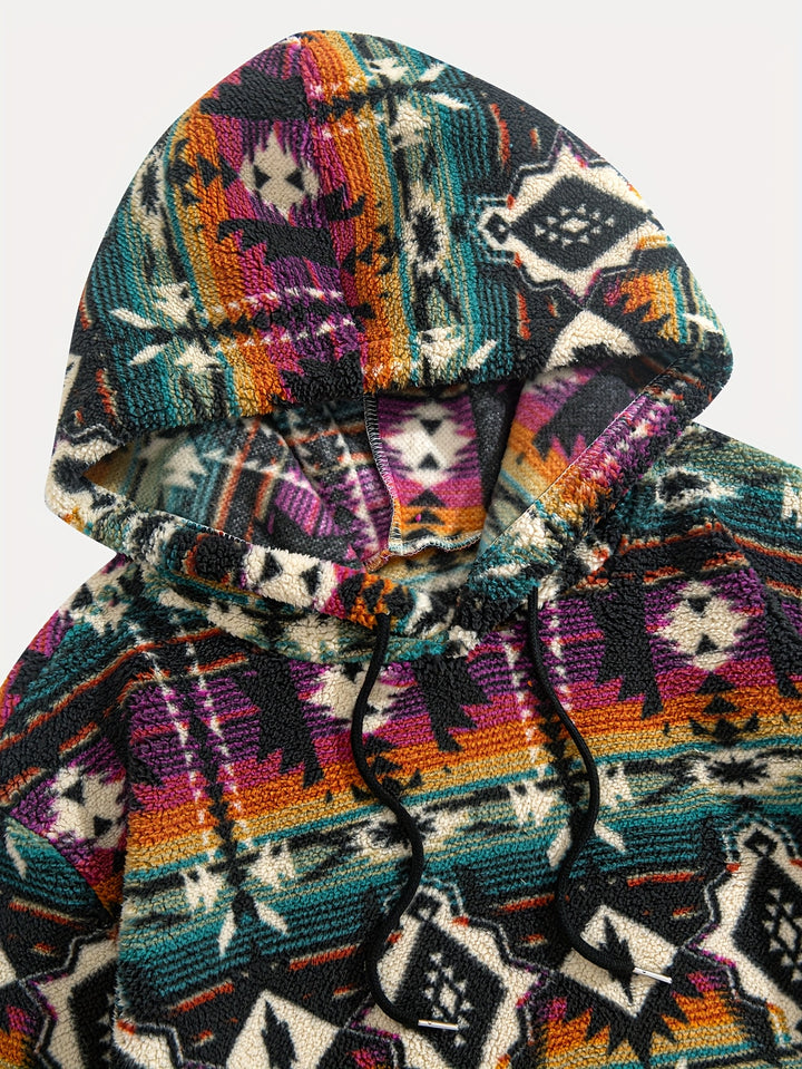 Wesley | Patterned Plush Hoodie