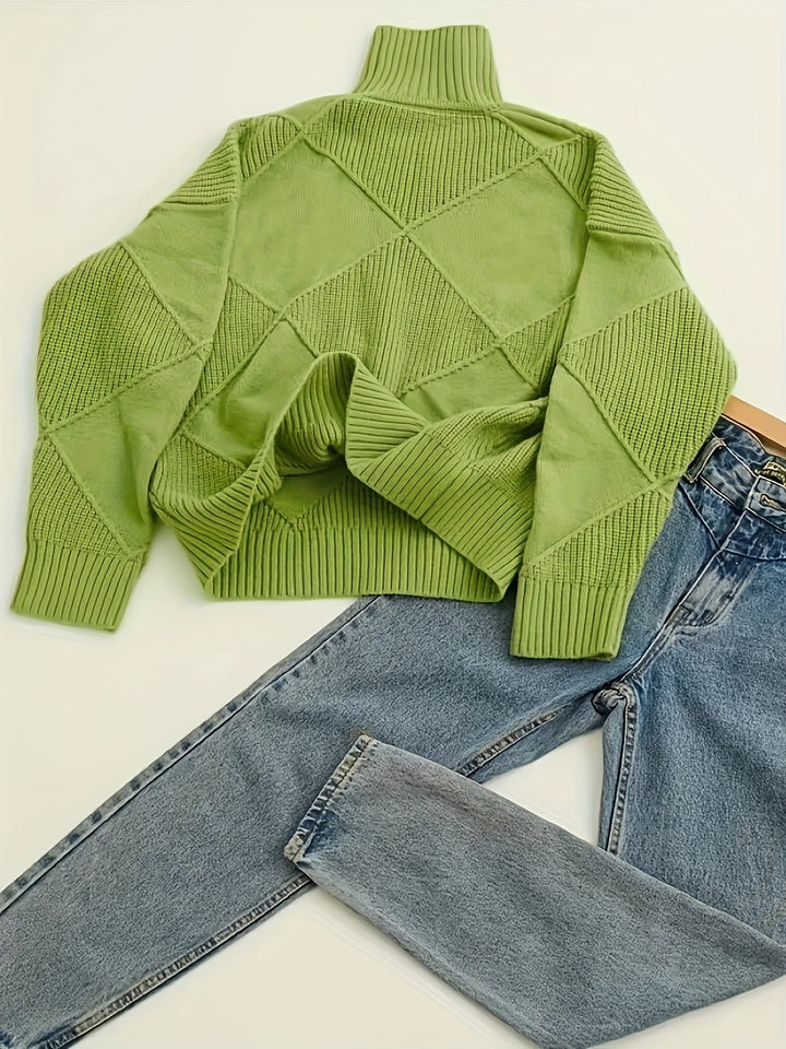 Maeve | Textured Turtleneck Sweater
