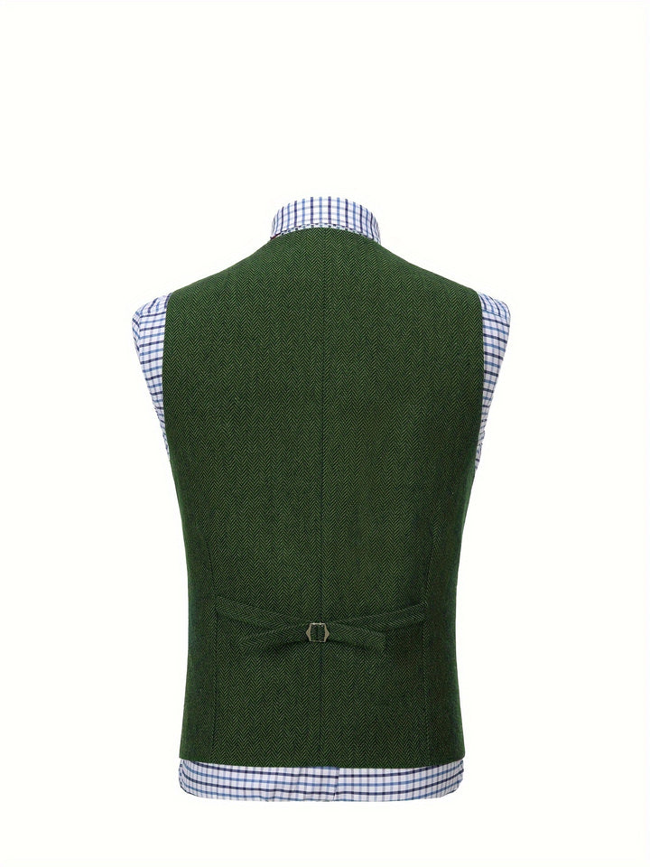 Colton | Heritage Herringbone Vest