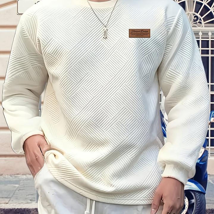 Elias | Textured Crew Neck Sweatshirt