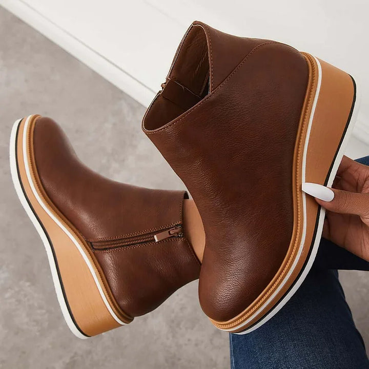 Odessa | Sleek Platform Ankle Boots