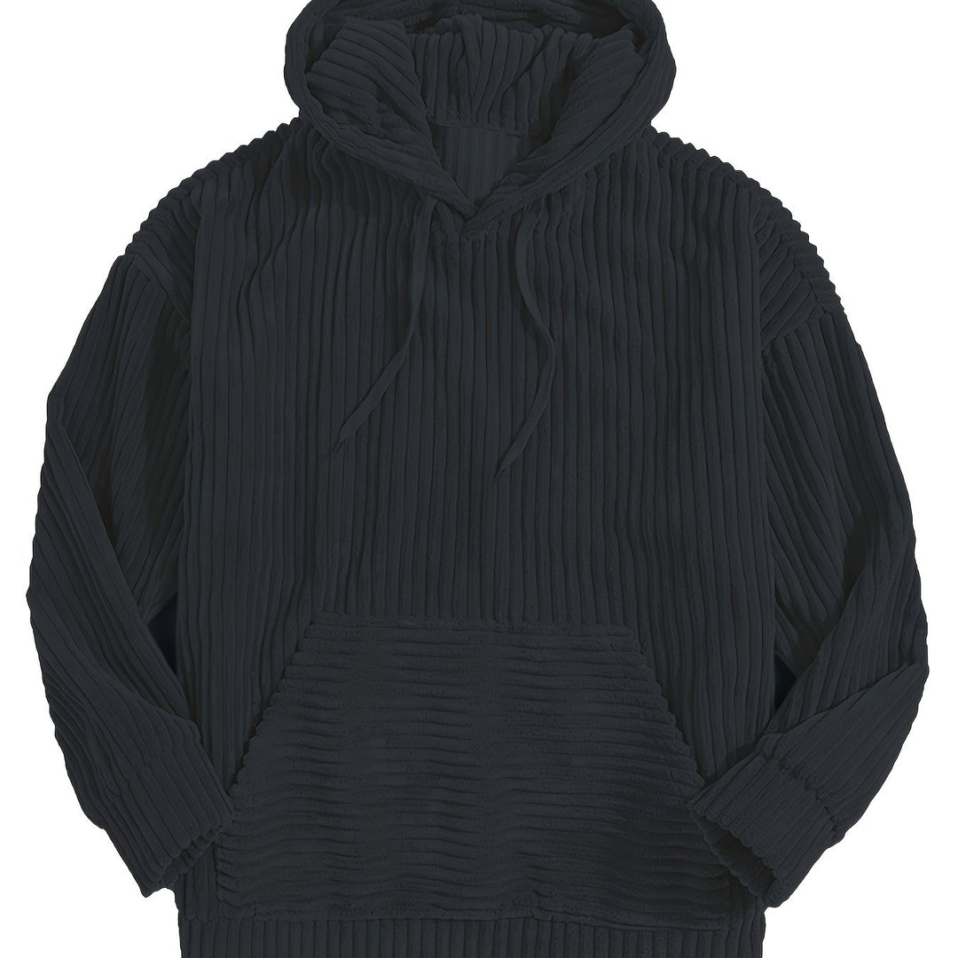 Sebastian | Ribbed Pullover Hoodie
