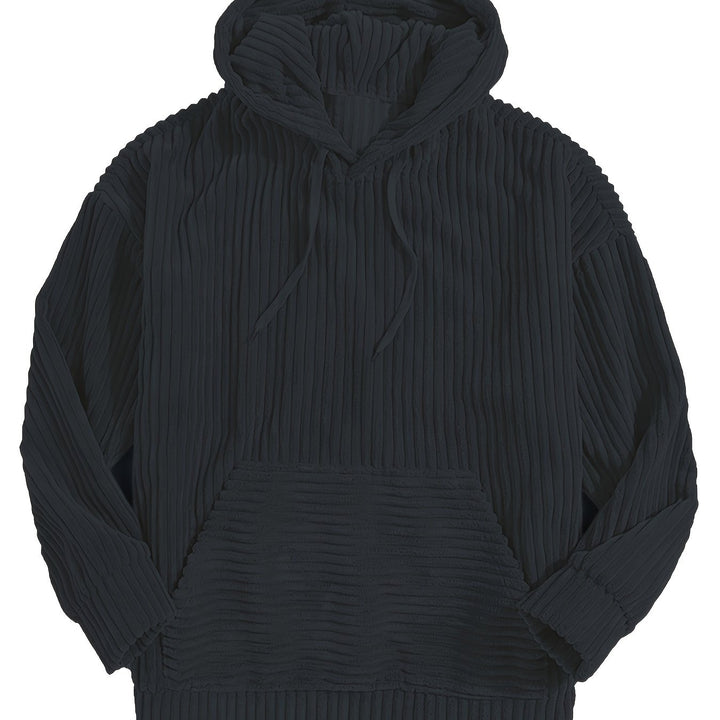 Sebastian | Ribbed Pullover Hoodie