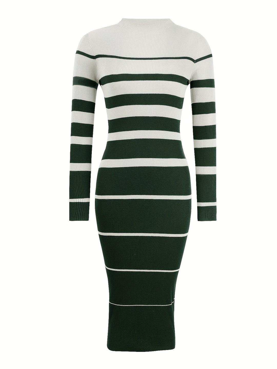 Farrah | Refined Striped Sweater Dress