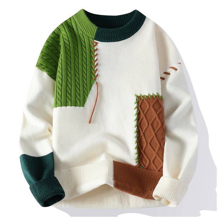 Tristan | Color-Block Knit Sweater