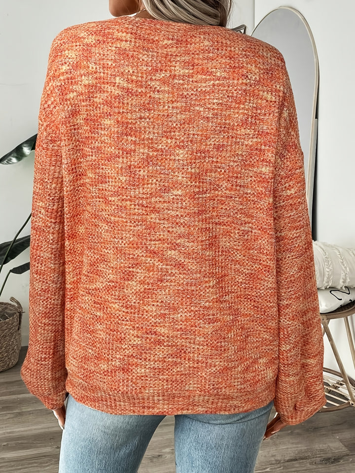 Katrina | Relaxed Waffle-Knit Sweater