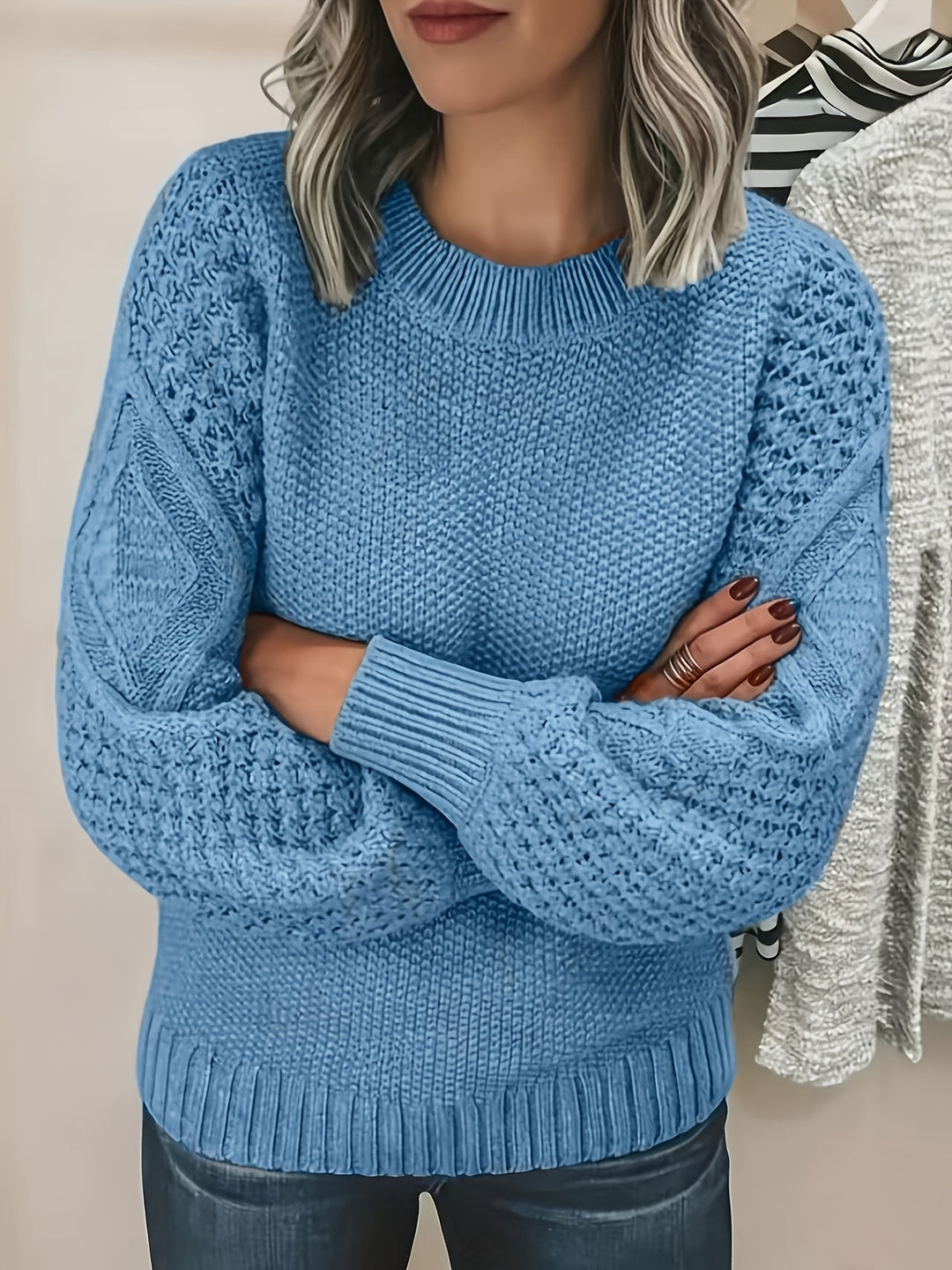 Bonnie | Cozy Lantern-Sleeve Sweater
