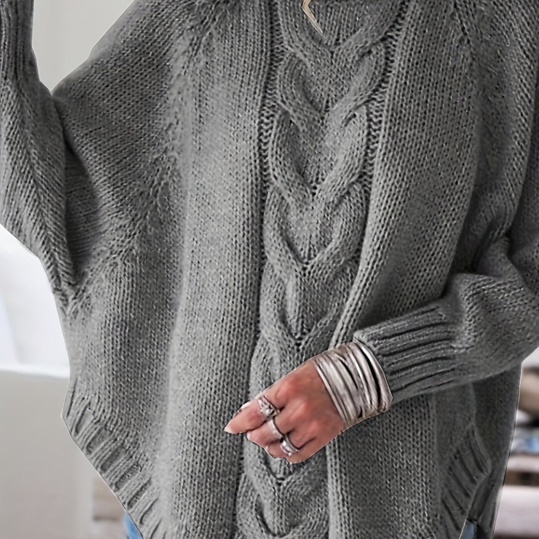 Gwendolyn | Cable-Knit High-Neck Sweater