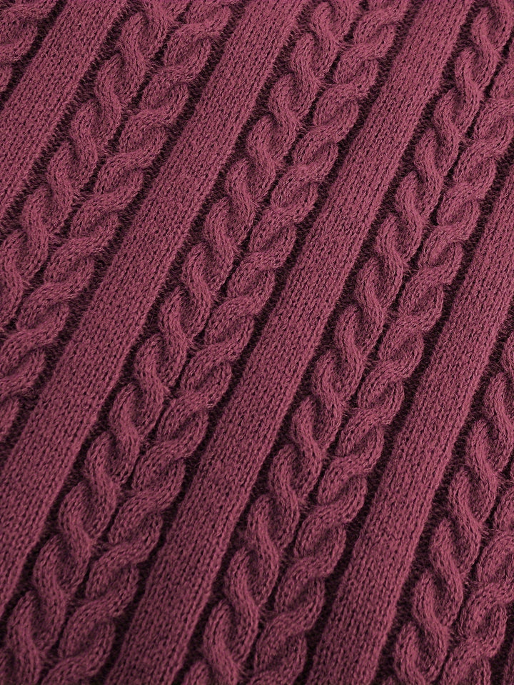 Gideon | Cable-Knit V-Neck Sweater Vest