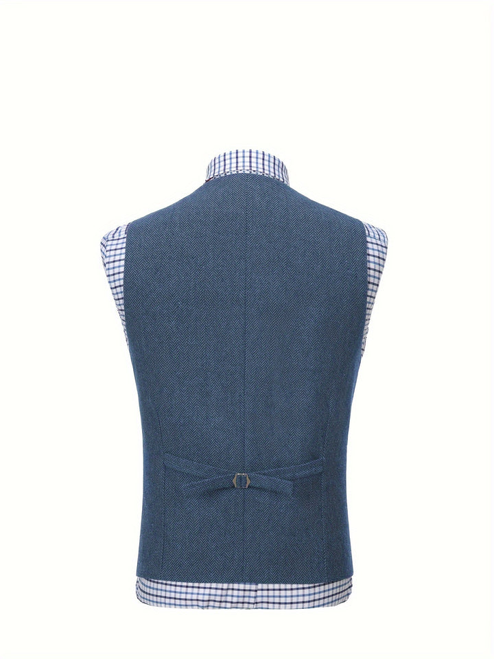 Colton | Heritage Herringbone Vest