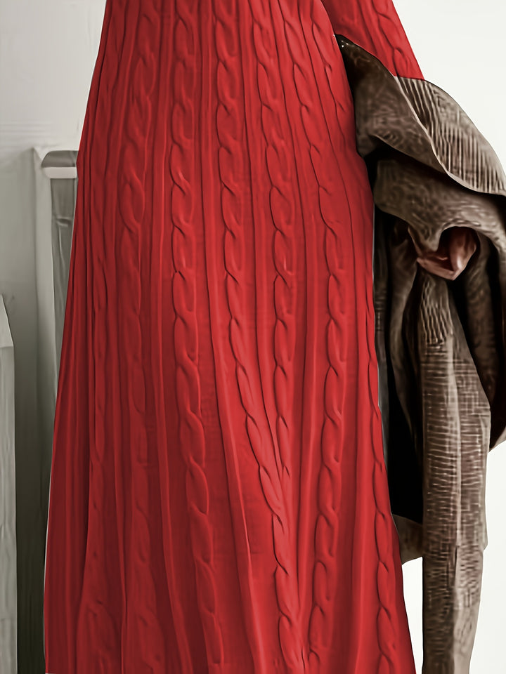 Lucinda | Cable-Knit Maxi Dress