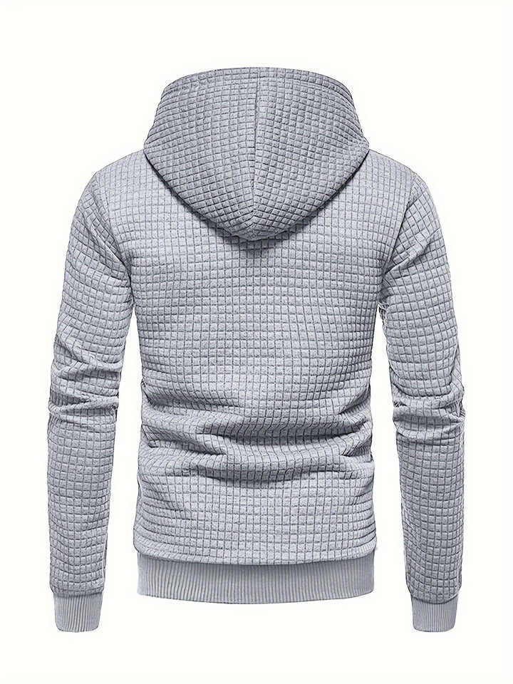 Garrison | Textured Hooded Pullover Hoodie