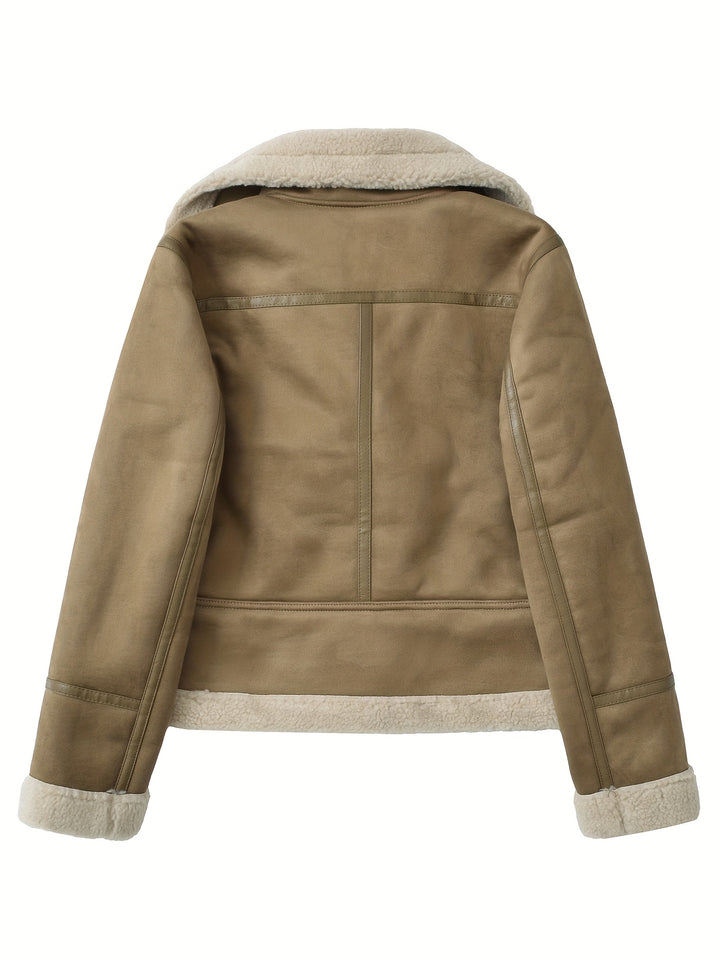 Clara | Belted Aviator Jacket