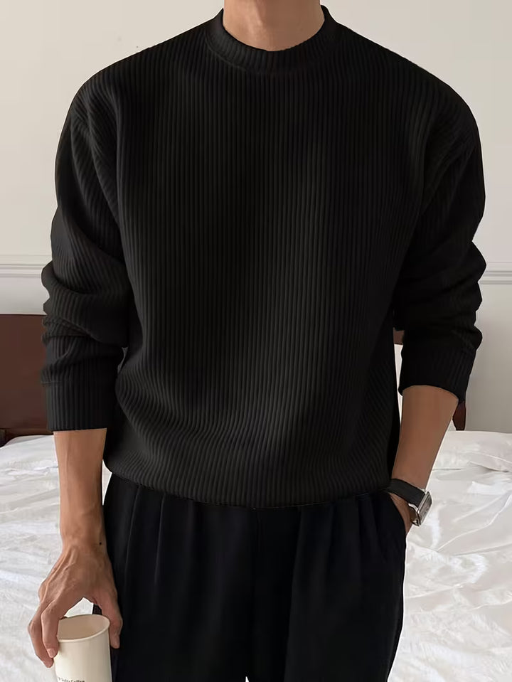 Kellan | Knitwear Long Sleeve Ribbed Shirt