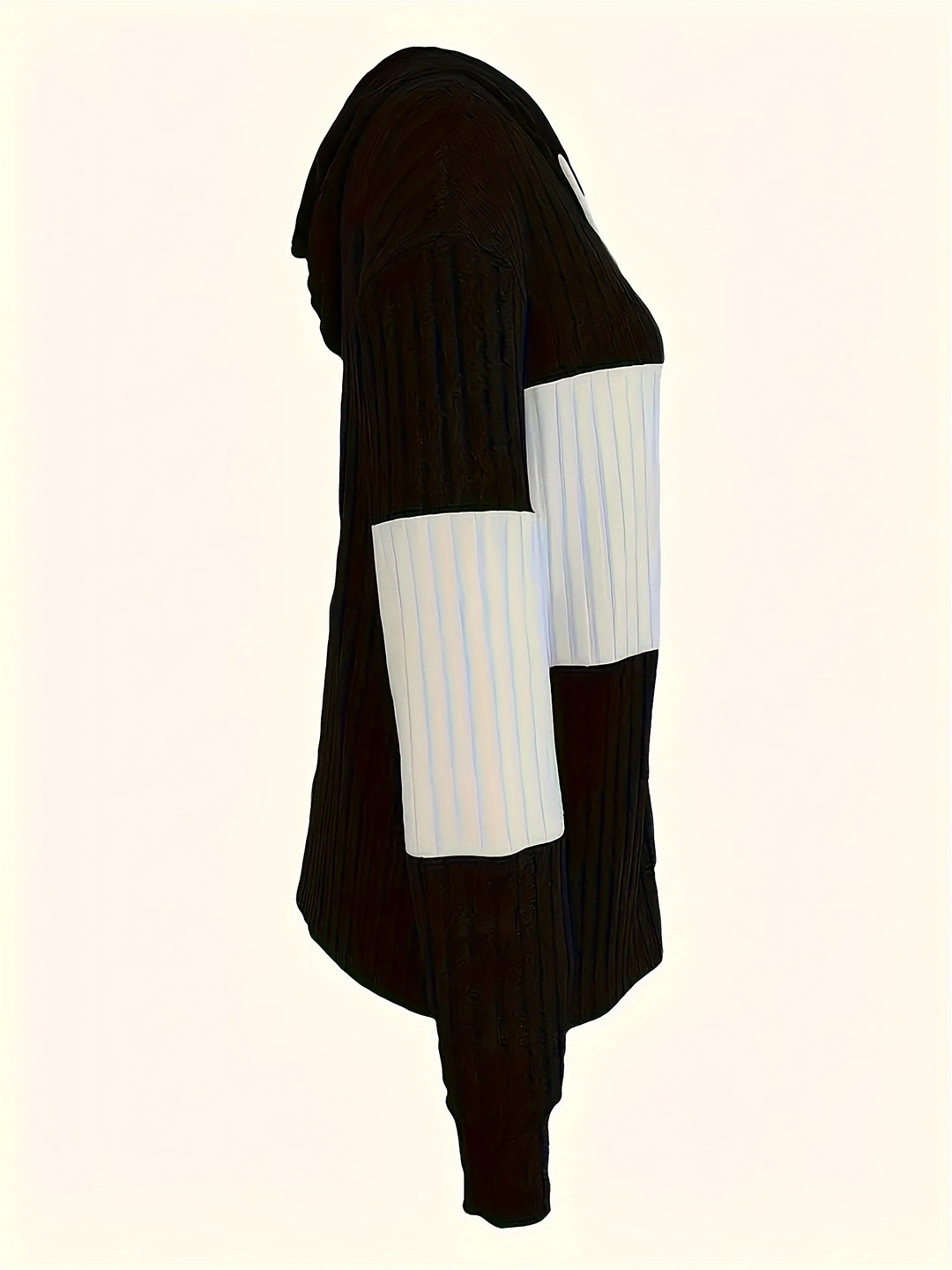 Cecilia | Textured Colour-Block Hooded Jacket