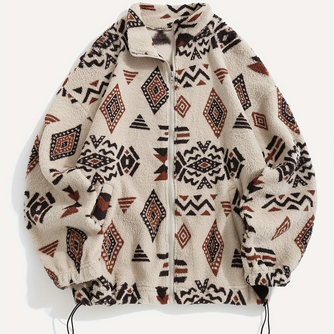 Carmen | Patterned Zip-Up Jacket