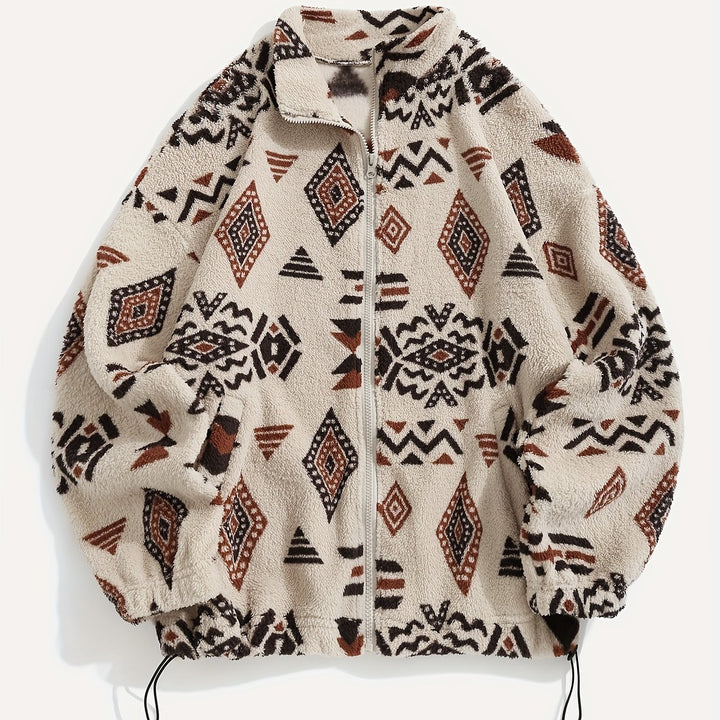 Carmen | Patterned Zip-Up Jacket
