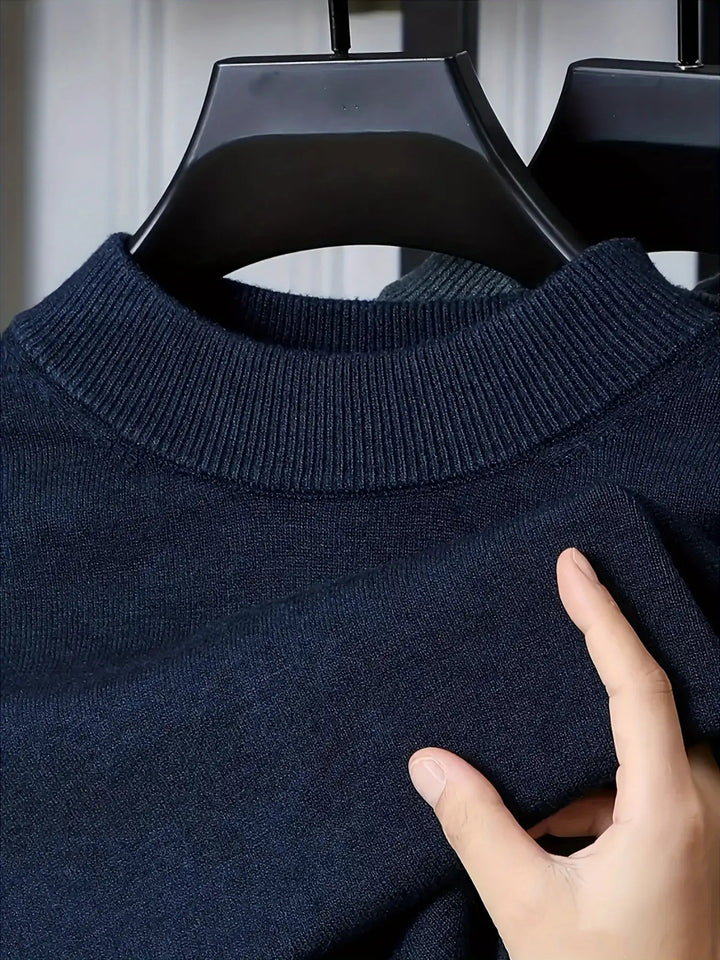 Jonah | Mock Neck Knit Sweater